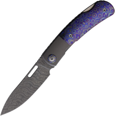 Maxace Beetle 2.0 Lockback Zirconium & Titanium Folding Damascus Knife MM361C