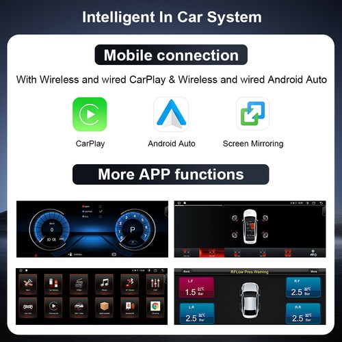 10.25" Android 14 For BMW F30 F31 F34 F32 F33 F36 Car Stereo USB 4+32GB GPS Navi - Picture 13 of 14