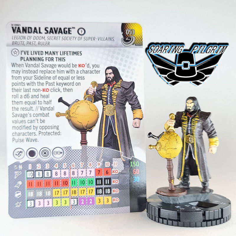 DC Heroclix VANDAL SAVAGE - 053 - SUPER RARE Masters of Time Set