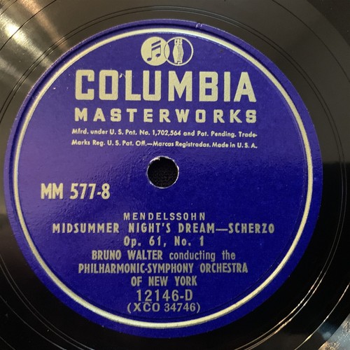 NATHAN MILSTEIN violin - MENDELSSOHN Concerto WALTER - COLUMBIA 4x10" 78rpm 1945 - Picture 7 of 11