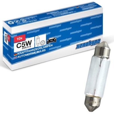 10x  XENOHYPE Premium Soffitte 12V 5W C5W SV8,5 37mm Kennzeichenbeleuchtung