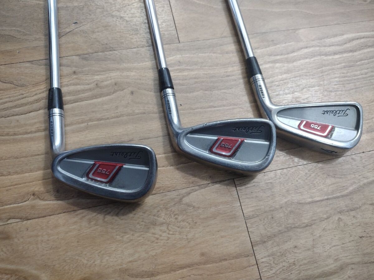 Titleist 755 4 8 9 Irons Golf Club Forged Tri Spec Stiff Titleist 755 4 8 9 Irons Golf Club Forged Tri Spec Stiff