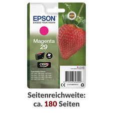 NEU EPSON Tintenpatrone C13T29834010 29 magenta 180 Seiten online  