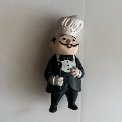 VTG MAGIC CHEF Vinyl Toy Doll Coin Bank Advertising Promo Vinyl Figure