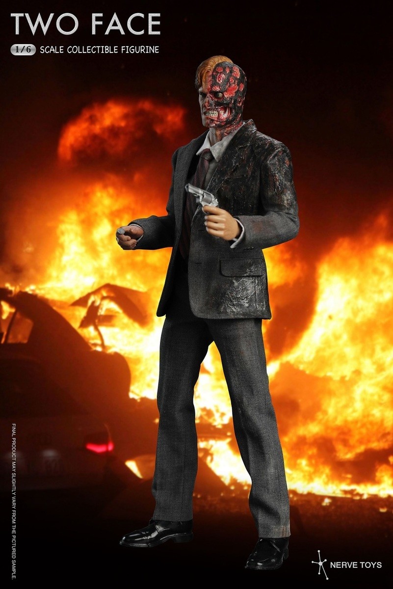 NERVE TOYS Two Face 1/6スケールフィギュア Nerve Toys NT-001 The Dark Knight Two Face Harvy Dant 1/6 Action