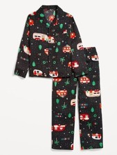 Old Navy Men's Matching Fam Flannel PJ Top Pants Set - Holiday RV Camping - M