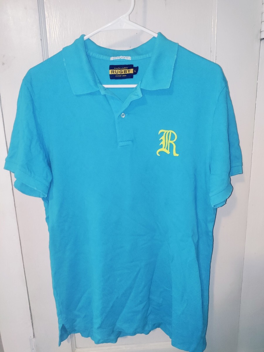 Vintage RUGBY Ralph Lauren Shirt Mens Size Large 2004 R LOGO