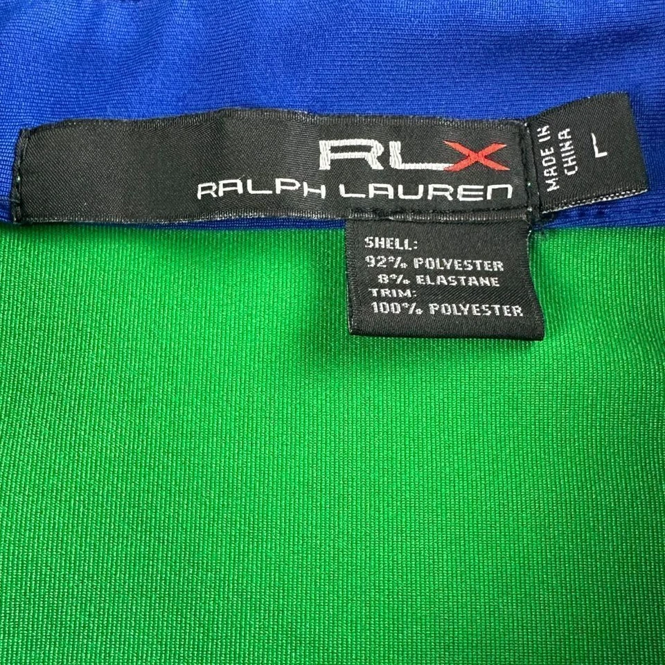 RLX Ralph Lauren Performance Polo Shirt Mens Size Large Green Golf Stretch EUC - Image 4 of 4