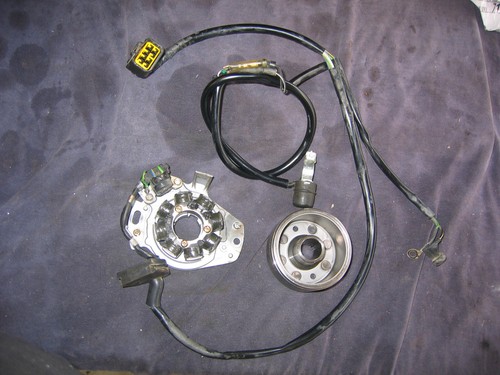 2000 & 2001 HONDA CR250 OEM STATOR GENERATOR MAGNETO & FLYWHEEL ROTOR ASSY NICE