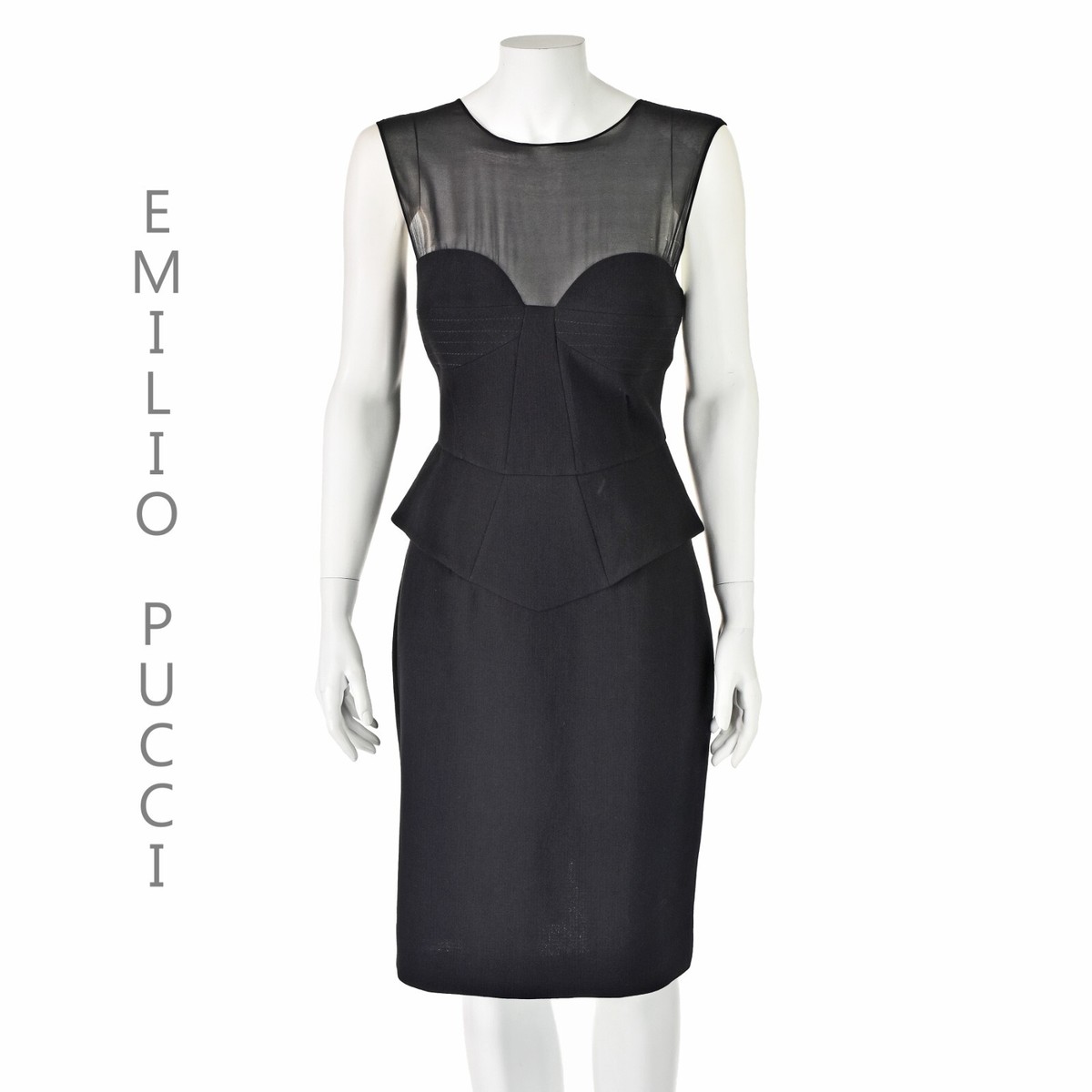 best black bridesmaid dresses 1970s Emilio Pucci Dress Italy  Vintage Size 10  Surfing Cowboys