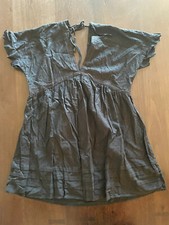 Urban Outfitters Black Embroidered Short Tie Back Dress Size XS UO