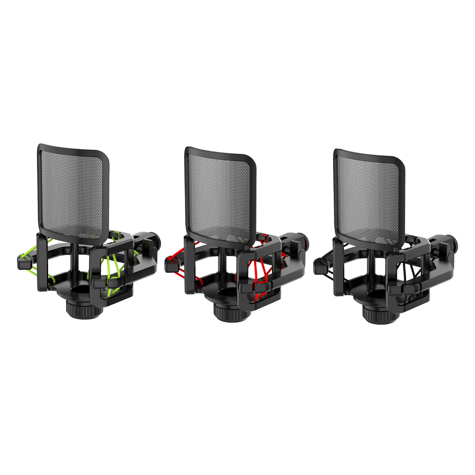 Microphone Shock Mount With Pop Filter Shock Mount For Studio Recording-image