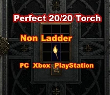 Hellfire Torch Perfect 20/20 Non Ladder Diablo 2 Resurrected D2R SC PC/Xbox/PS