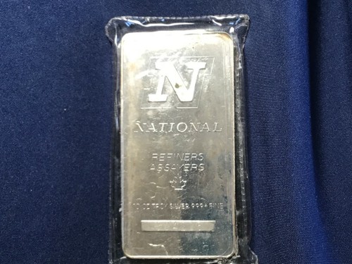 1981 National Canada Refiners-Assayers Portrait Variety 10 Ounce Silver Bar BU - Picture 2 of 4