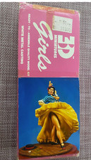 3D MINIATURES - GIRLS DANCER G-020 - 80mm WHITE METAL NEW Import
