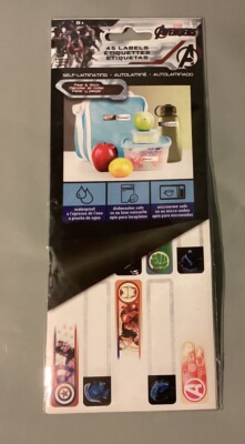 NEW Marvel Avengers Labels, Self-Laminating, Waterproof, Sticker, Tag ...