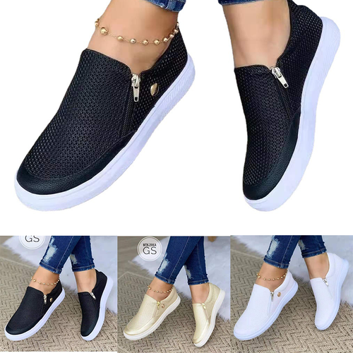 flat slip on sneakers