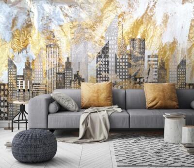 3D Stadt Design M9329 Tapete Wandbild Selbstklebend Abnehmbare Aufkleber Romy