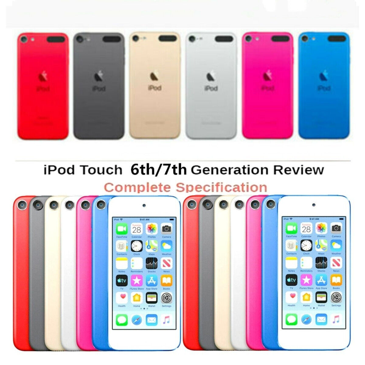 Apple iPod Touch 6th 7th 256GB,128GB,64GB,32GB,16GB (All Apple iPod Touch 6th 7th 256GB,128GB,64GB,32GB,16GB (All