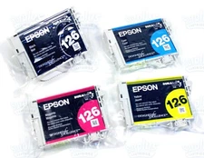 4pk Genuine Epson 126 Black & Color Ink WF3520 WF3540 WF7010 WF7510 WF7520