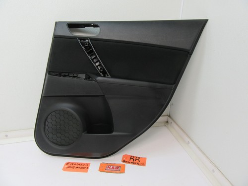 DOOR PANEL for 10-13 MAZDA 3 RIGHT PASSENGER BACK REAR SPEAKER COVER ARMREST RR