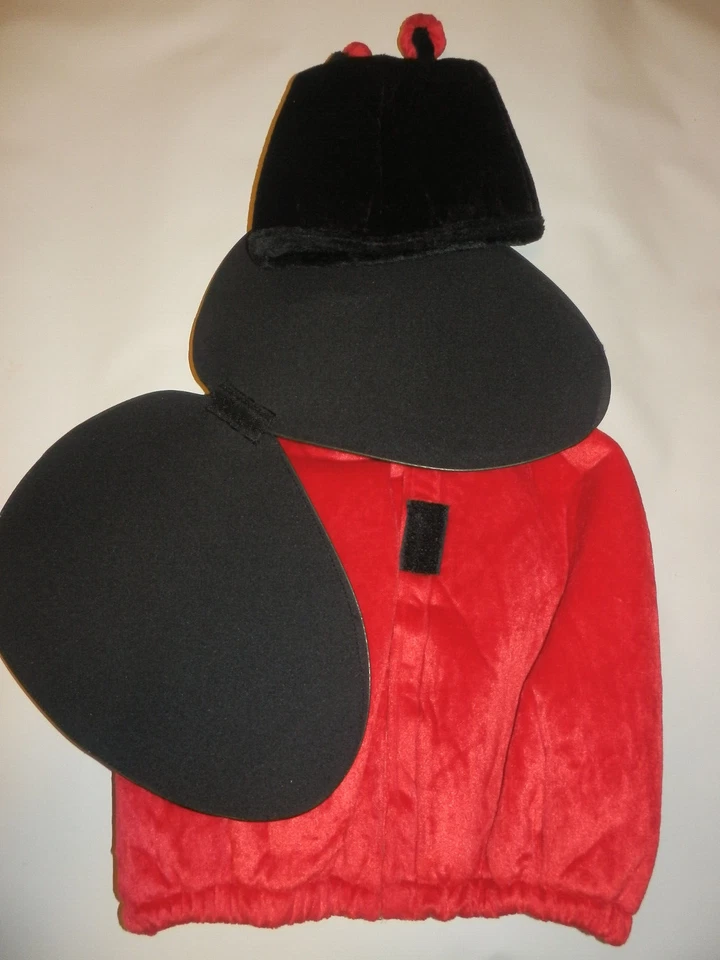24 Months Ladybug Toddler Halloween Costume Red Black 3-Piece Wings - Image 2 of 4