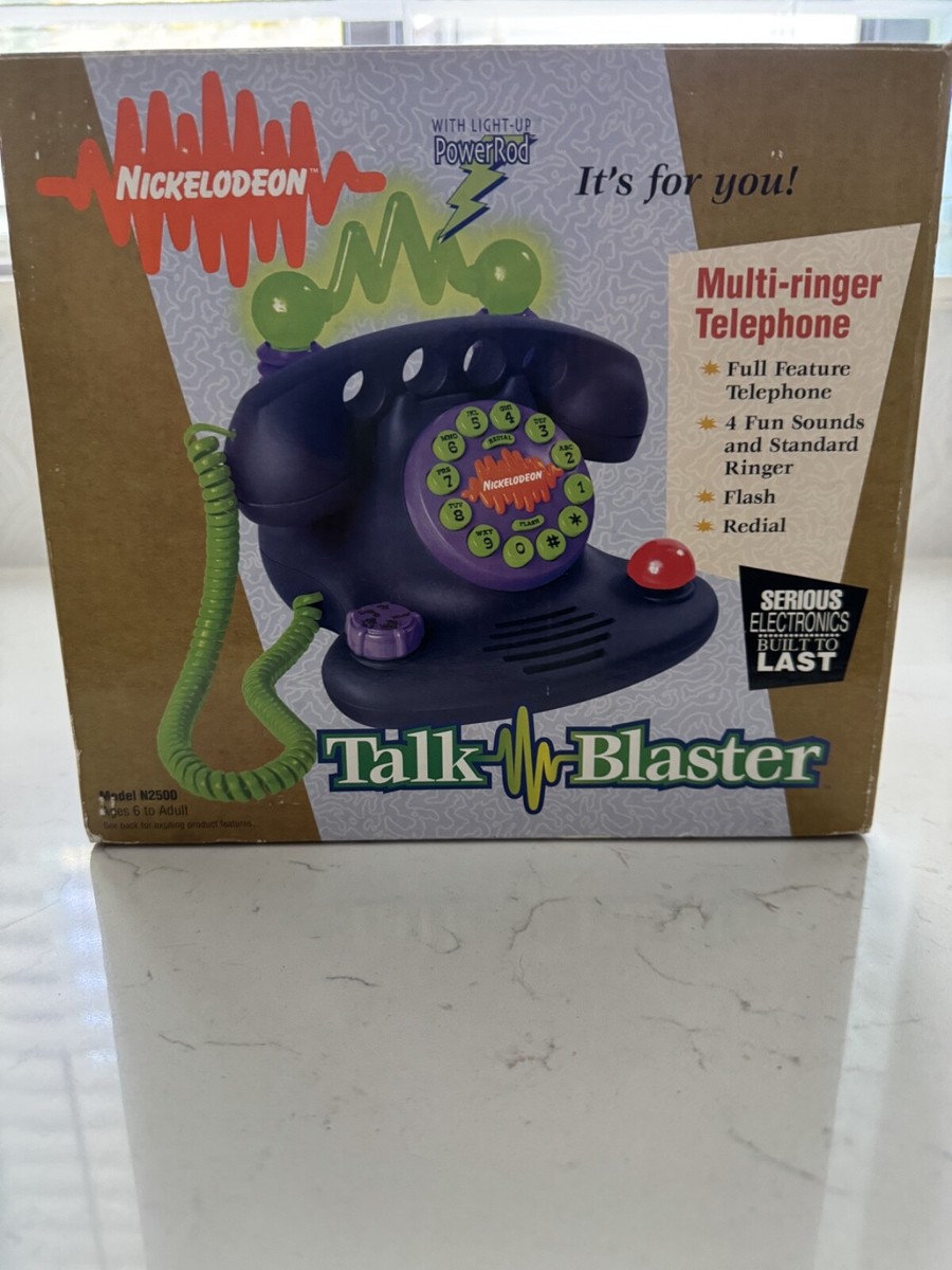 Nickelodeon ニコロデオン トークブラスター 電話 アメトイ ⭐️Nickelodeon 1996年製 ニコロデオン トークブラスター電話機