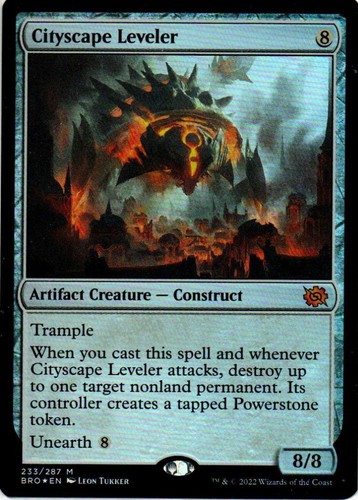 cards like leveler mtg MTG Magic the Gathering Cityscape Leveler (233/416) The Brothers' War LP