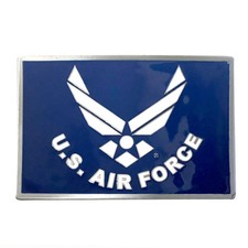 Made in USA, U.S. Airforce Logo Metal Belt Buckle - FREE SHIPPING