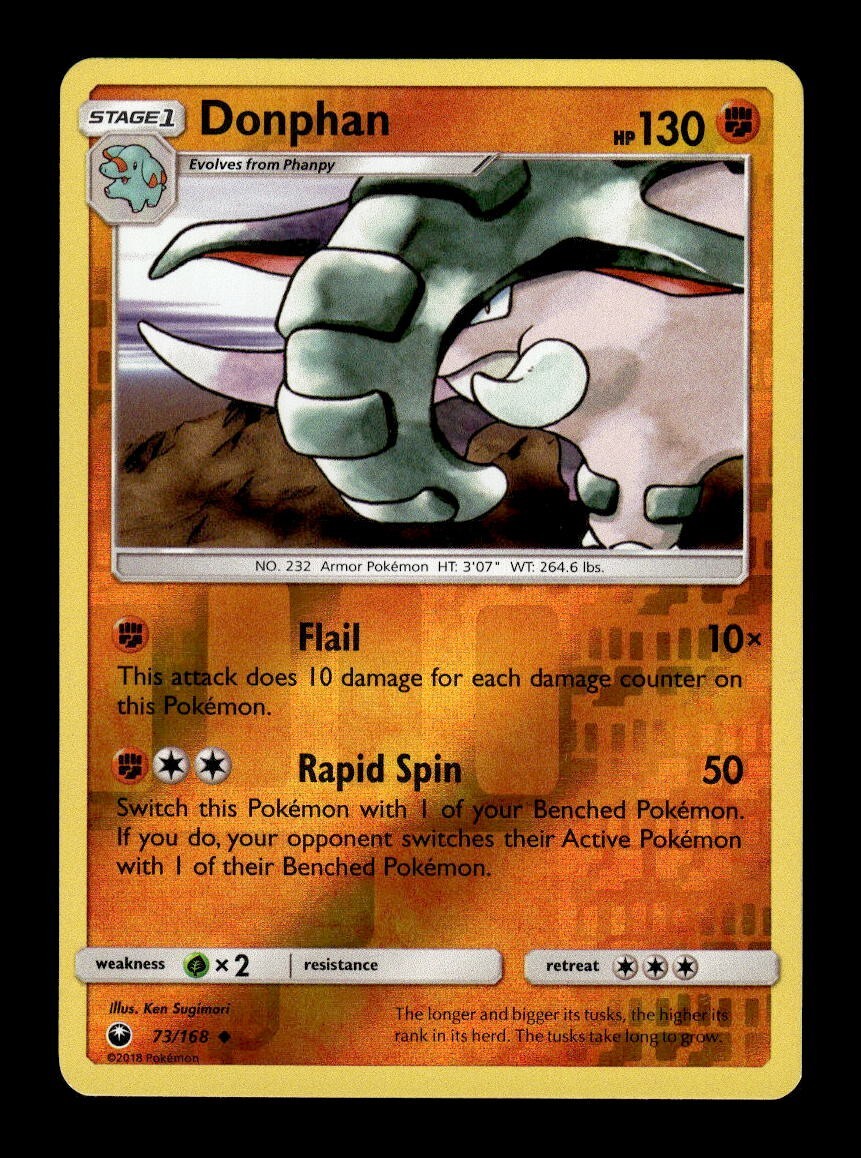 Pokemon Celestial Storm Donphan 73/168 Reverse Holo