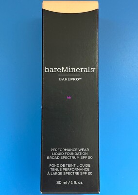 bareminerals BarePro Performance Wear Liquid Foundation SPF 20 DAWN 02 1 oz New