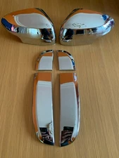 CHROME WING MIRROR SIDE VENT COVERS FITS JAGUAR XF 2007-2009 MODELS SHARK