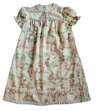 Vtg 70's Handmade Cottagecore Prairie Girls Dress Talon Zipper 4T 5T