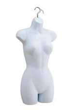 Ladies Hanging Torso Form (White)