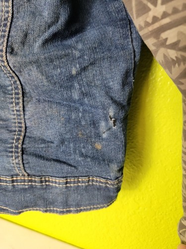 No Boundaries Youth Girls Denim Jacket Hoodie Jean Large 12-14 - Picture 7 of 7