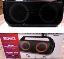 ION ISP159 Uber Boom Ultra Water Resistant Bluetooth Speaker-Black Used 