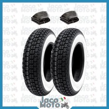 2 Pneus Bande Blanche Salle 3 50 8 Vespa Vbb Vnb Vna VB1T Gl 125 150