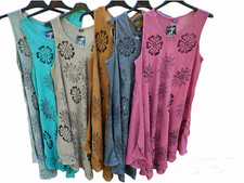 Sommerkleid Tunika A-Linie Strandkleid  40 42...