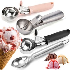 Ice Cream Scoop Stainless Steel Mash Potato Spoon Kitchen Tool Server Food Spoon