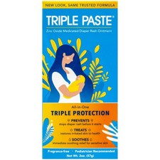 Triple Paste 12.8 Zinc Oxide/Skin Protectant Diaper Rash Relief 2 OZ  