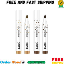 KYDA 2 Colors Freckle Pen,Natural Lifelike Freckle Makeup, Waterp