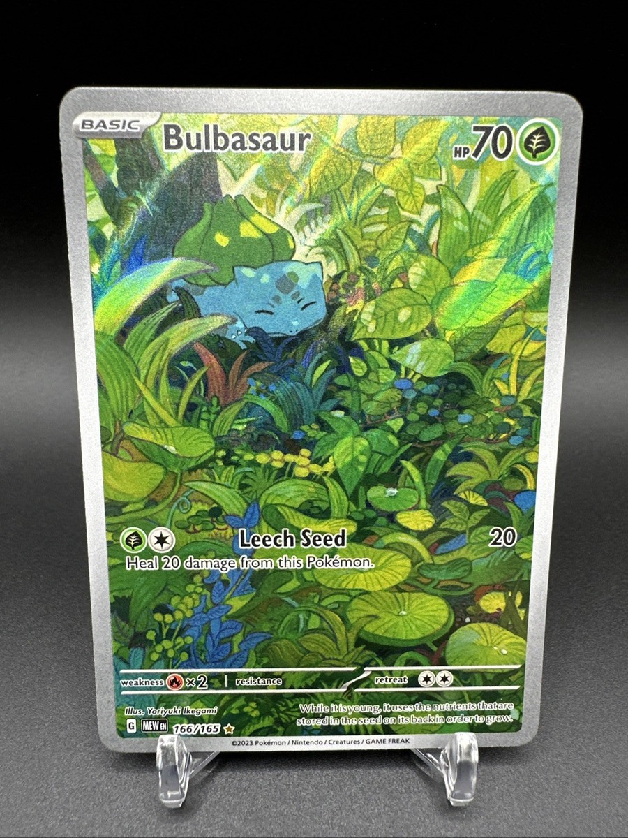 Bulbasaur - 166/165 - Pokemon 151 - Illustration Rare - Near Mint