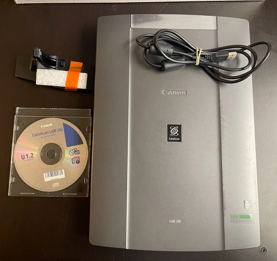 Canon CanoScan LiDE 210 Slim USB Scanner, 48-bit High-Res – Powers On, Untested - Image 3 of 4