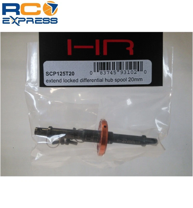 Carrete de buje diferencial bloqueado extensible Hot Racing Axial AX10 Scorpion SCP125T20 Foto 4 de 4