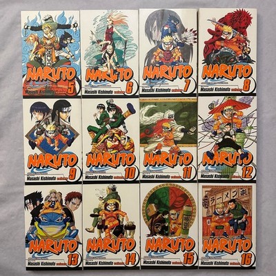 25 pc Naruto Manga Book Lot in English / Vol. 5 - 20 / 27 - 33