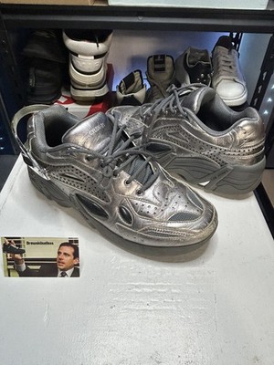 RARE Raf Simmons Cylon-21 Silver Size 43 EU/ 10 US Mens