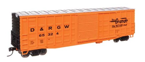 Walthers Mainline 910-46712 HO Maßstab 50' Waffle Boxcar RTR DRGW #65324 | Zustand: Neu
