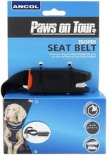 Two x Ancol Dog Safety Car Isofix Seat Belt Harness 60cm Training & Safety Strap