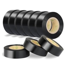 Electrical Tape Black, UL Approved, 9 Pack 0.7in X 33ft, Industrial Grade Vin...
