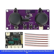 8-Channel 2.4GHz Wireless Remote Control with Dual Joysticks for Builders